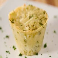 Muffin de batata com creme azedo