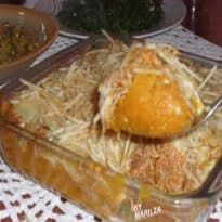 Frango com Purê de Abóbora ao Forno