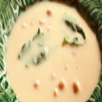 Sopa de grão com espinafres