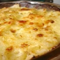 Batata Gratinada com Salame
