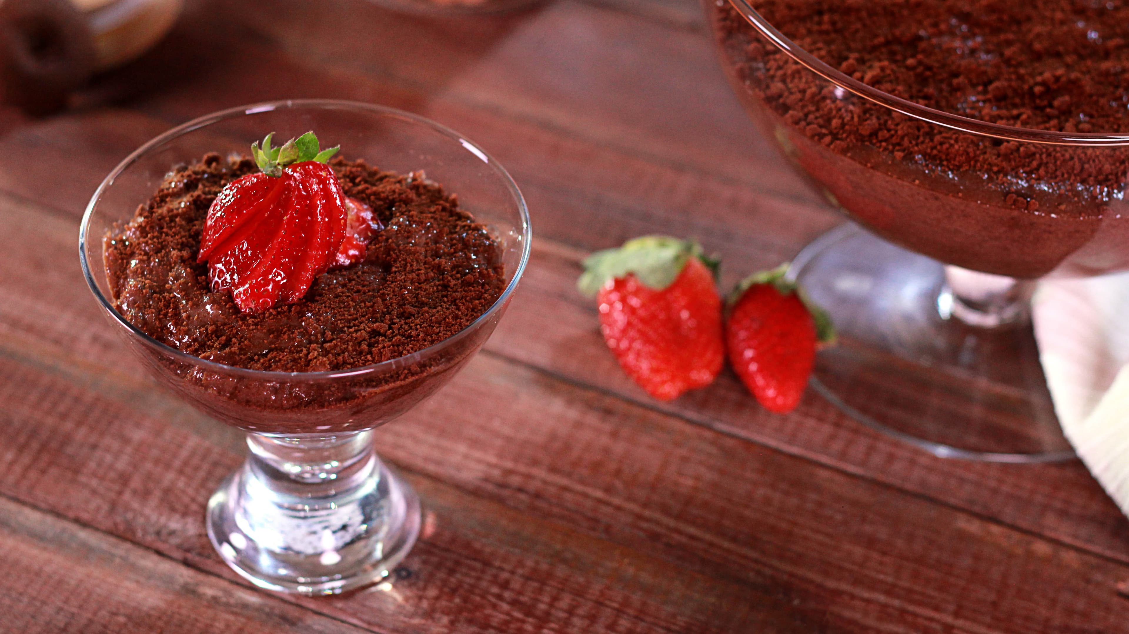 Mousse de Rosquinhas de Chocolate