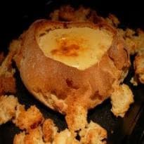 Pão recheado com queijo