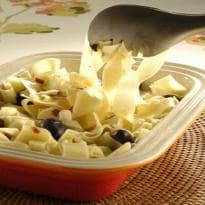 Macarrão com ricota defumada