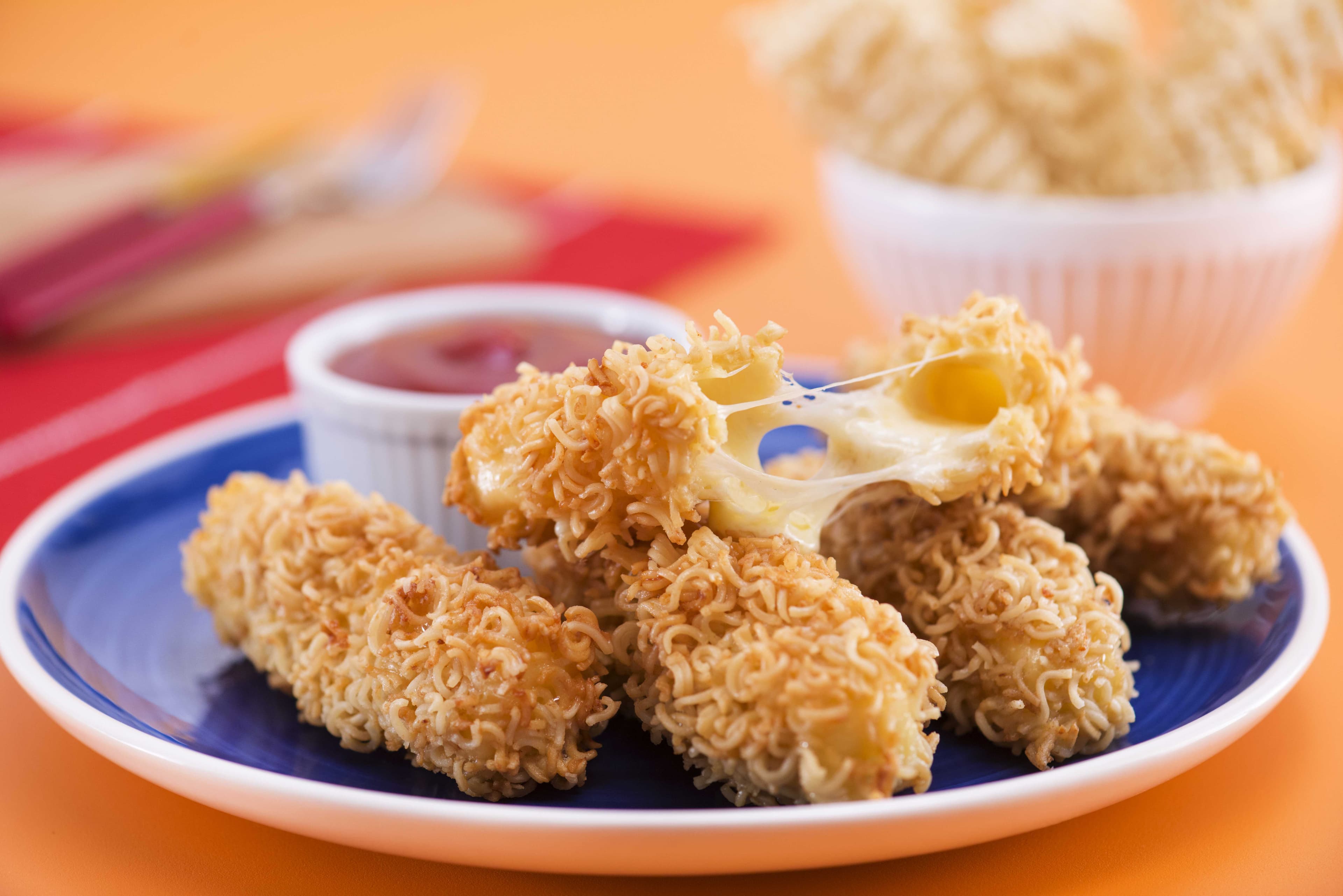 Petisco de Lámen com Mussarela