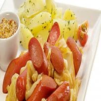 Cozido de Repolho e Salsicha