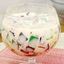 Taça Colorida de Gelatina Diet