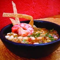 Sopa Mexicana de Camarão e Canjica