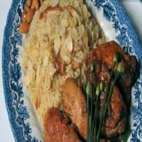 Arroz com Frango e Amêndoas