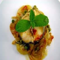 Pescadas de forno na manteiga com limão