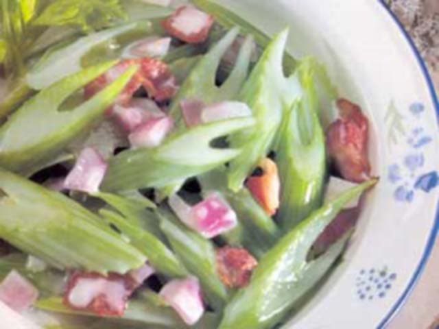 Aipo Cozido com Bacon