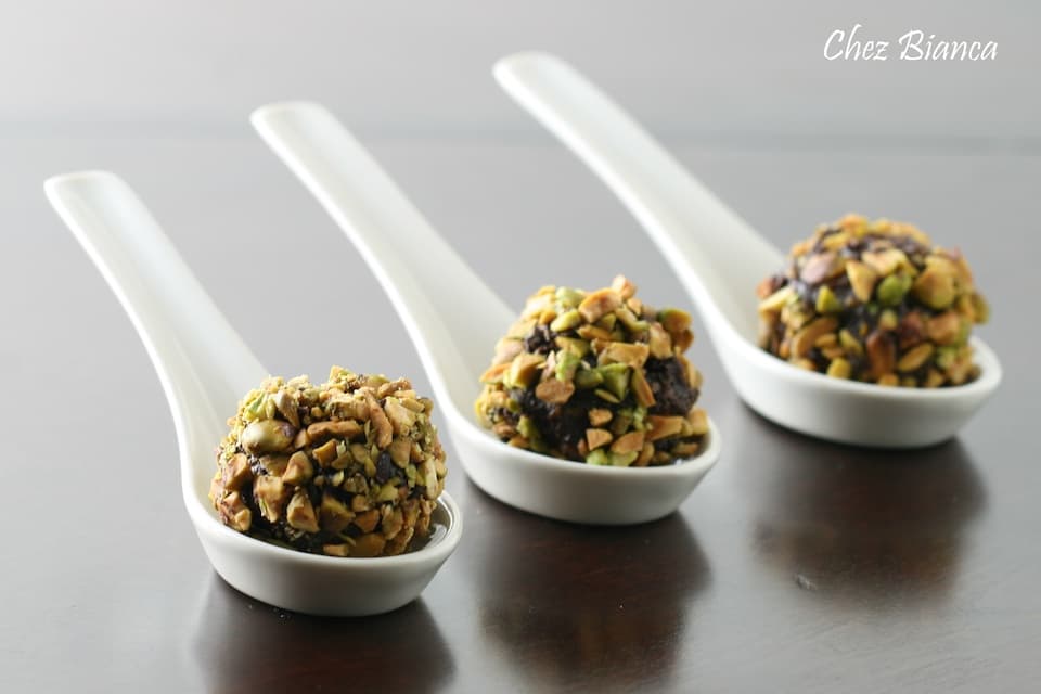 Trufas com Pistáchios