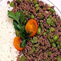 Carne Moída com Vagem