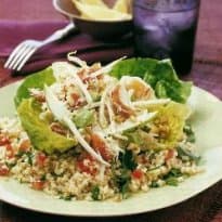 Salada de caranguejo e abacate