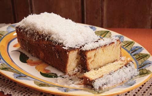 Bolo Gelado de Laranja e Coco