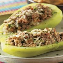 Chuchu com Carne Moída Gratinado