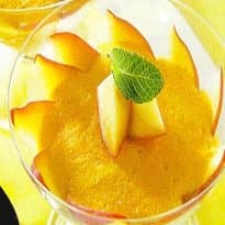 Pêssego ao Zabaione