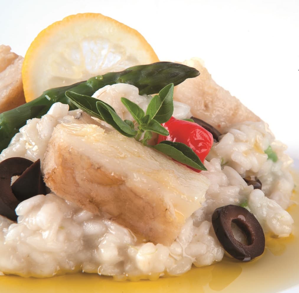 Risoto com Bacalhau