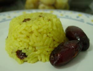 Arroz com tâmaras