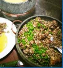 Costelinha de Porco com Umbigo de Banana