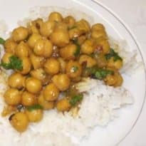 Grão de bico com curry