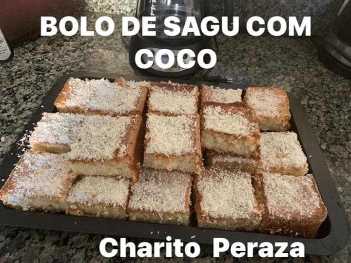 Bolo de Sagu com Coco
