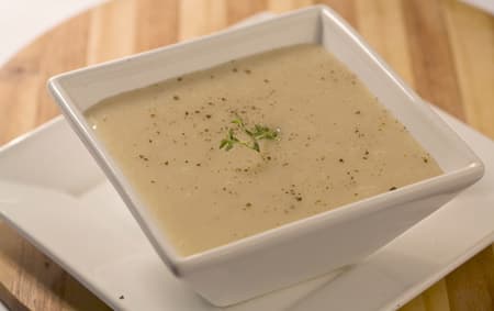 Sopa de batata com leite