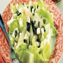 Salada de Alface, Pêra e Pesto de Hortelã