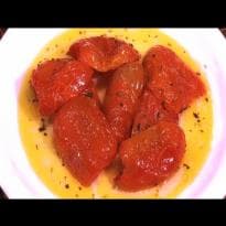 Tomates assados com queijo