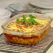 Torta de Queijo Coalho e Carne de Sol