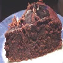 Bolo molhado de chocolate