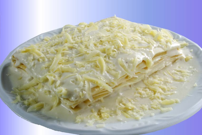 Lasanha quatro queijos