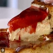 Cheesecake de Panetone do Mais Você