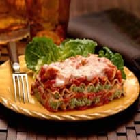 Lasanha com Tomate e Rúcula