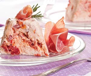 Mousse de tomate seco com presunto