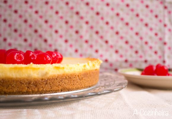 Cheesecake com Cerejas ao Maraschino