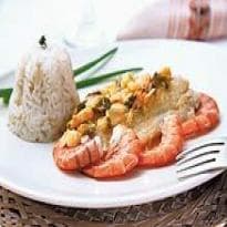 Pescada com Camarão