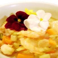 Risoto de Ratatouille com Camarão