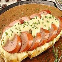 Baguete Frankfurt ao Molho de Fondue