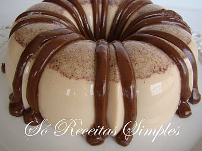Gelatina de Paçoca com Ganache de Amendoim