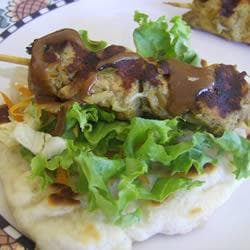 Kebabs de frango ao estilo indiano