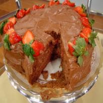 Bolo Trufado de Morango