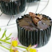 Cupcake de chocolate com café