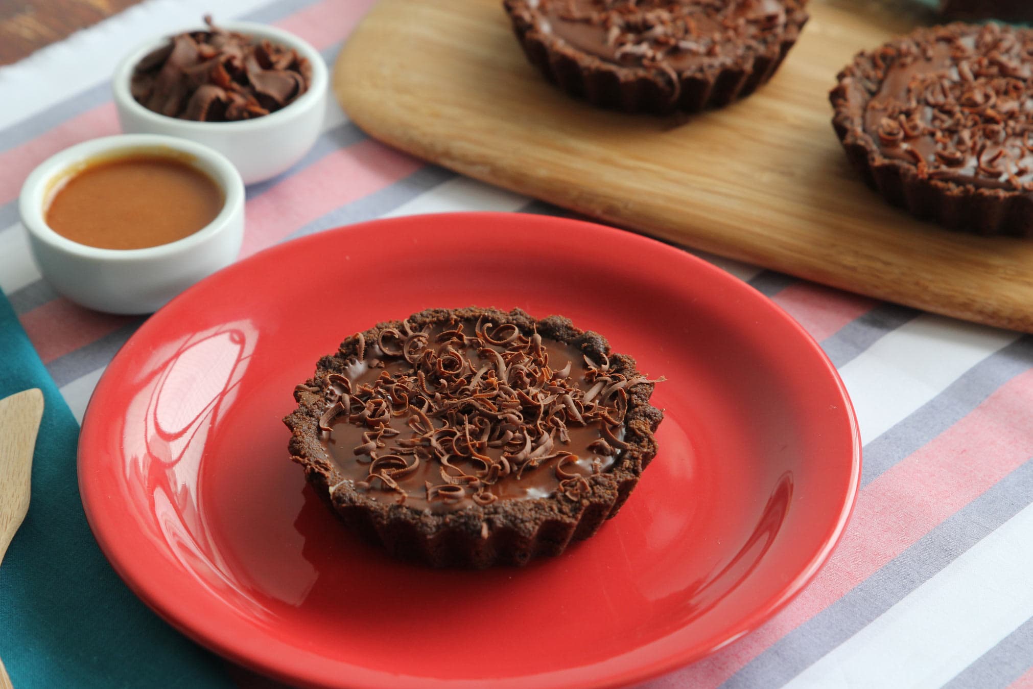 Tortinhas de Caramelo e Chocolate