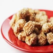 Queijo Grelhado com Gergelim