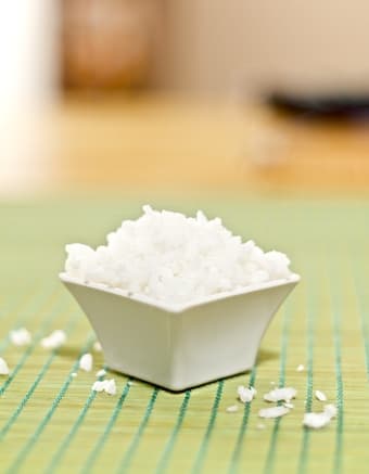 Arroz de coco de microondas