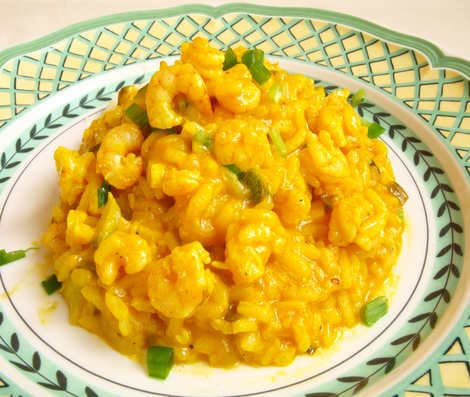 Risoto de Camarão com Abobrinha