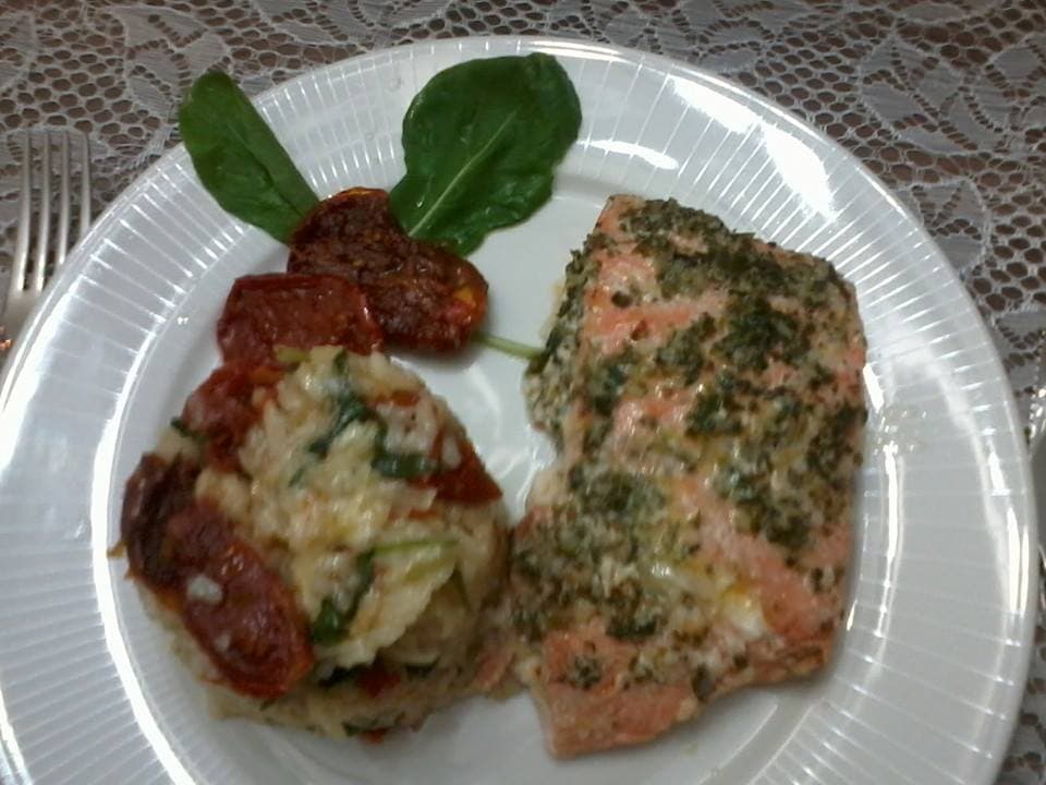 Salmão na Manteiga com Ervas