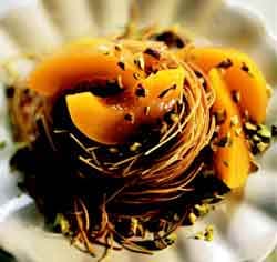 Cabelo de anjo com pêssego em calda