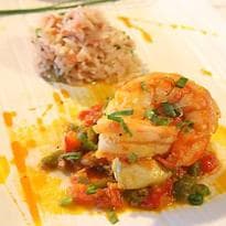 Moqueca de cherne com camarão