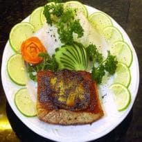 Salmão com semente de Papoula